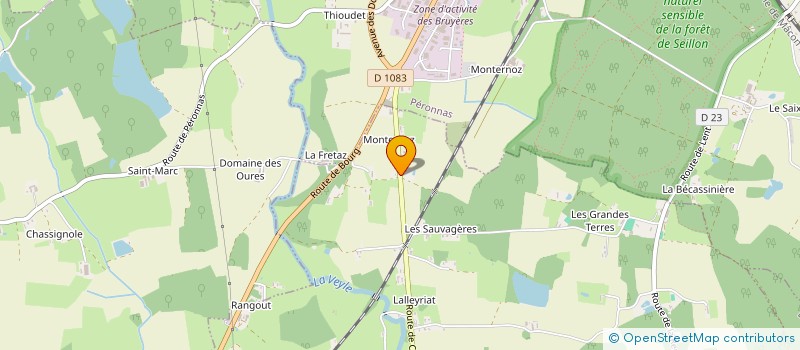 localisation de l'entreprise GOIFFON ENVIRONNEMENT TRAVAUX PUBLICS  SERVAS