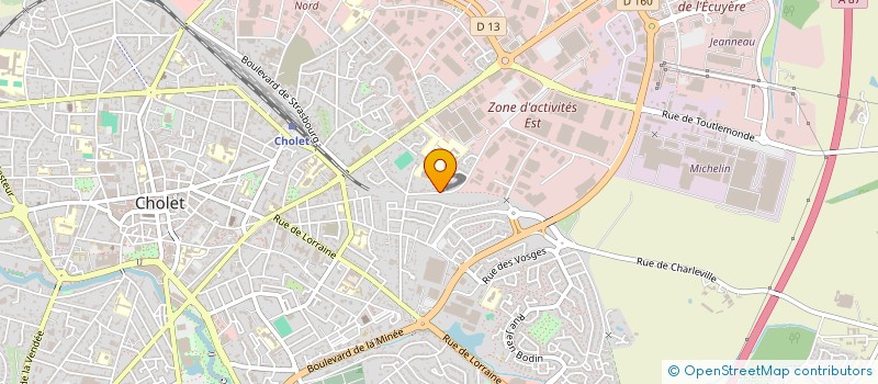 localisation de l'entreprise GOINEAU ROUSSEAU CONSTRUCTION  CHOLET