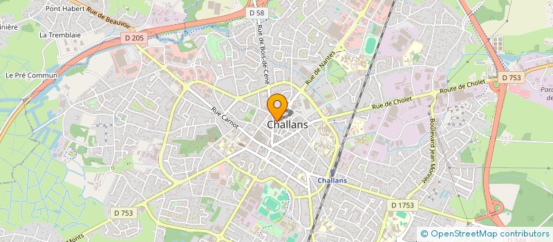 localisation de l'entreprise GOIS IMMOBILIER à CHALLANS