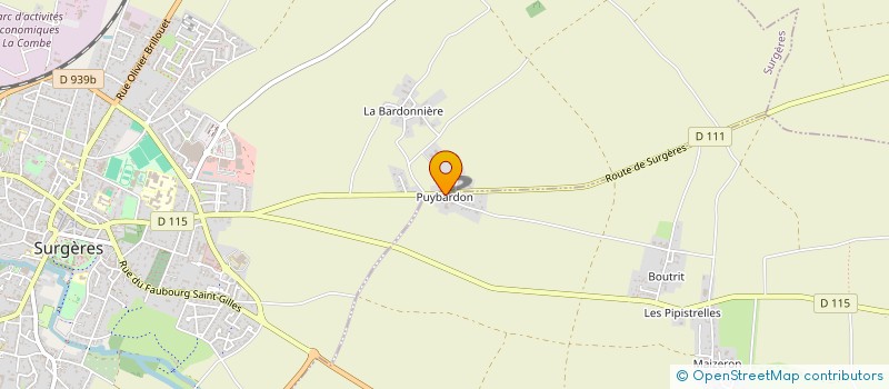 localisation de l'entreprise GOJA  SURGERES