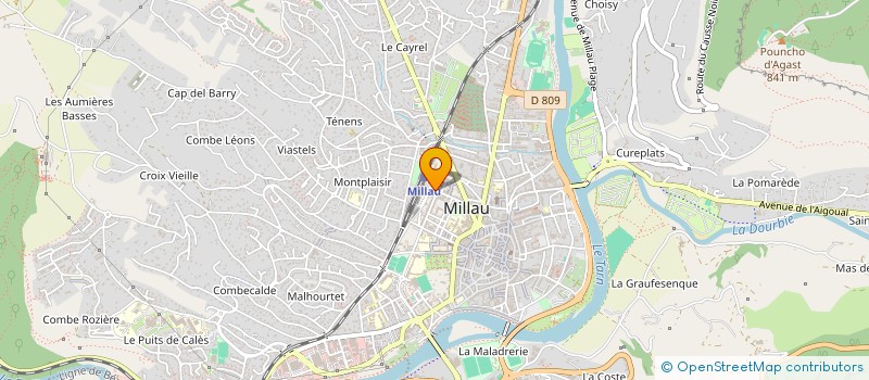 localisation de l'entreprise GOJARD ET ASSOCIES  MILLAU