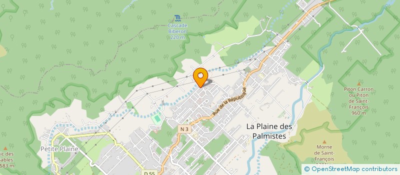 localisation de l'entreprise GOJU RYU SHOREI KAN BUDO  LA PLAINE-DES-PALMISTES