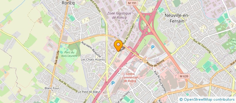 localisation de l'entreprise GOKINVEST à RONCQ