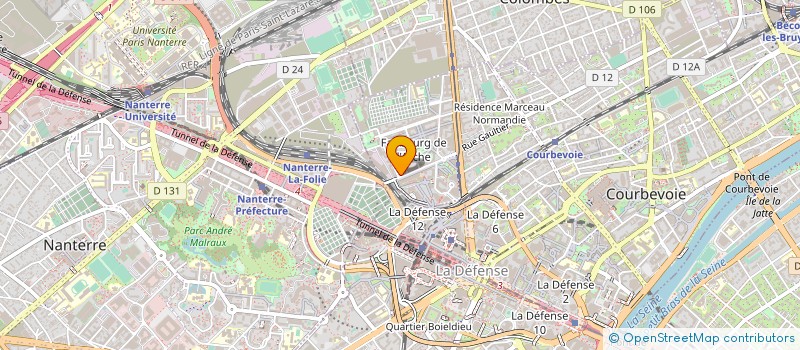 localisation de l'entreprise GOLAM à COURBEVOIE