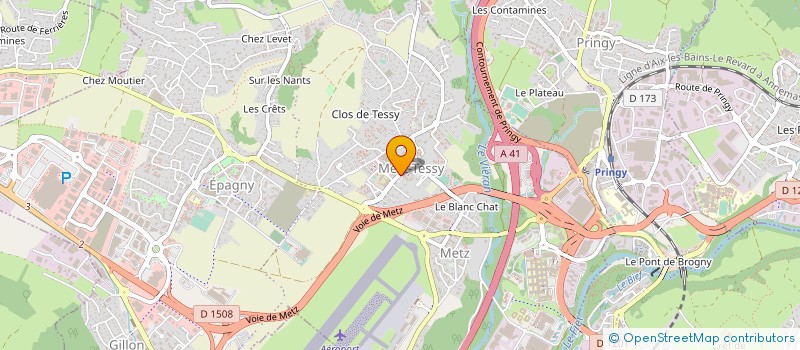 localisation de l'entreprise GOLANSKI  EPAGNY METZ-TESSY