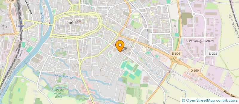 localisation de l'entreprise GOLAS à SENS