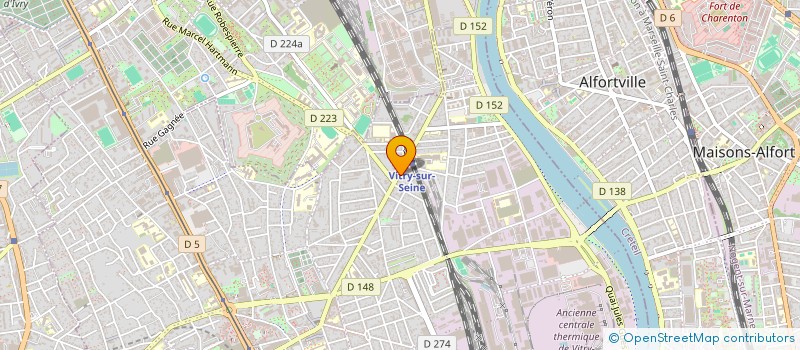 localisation de l'entreprise GOLBASI à VITRY-SUR-SEINE