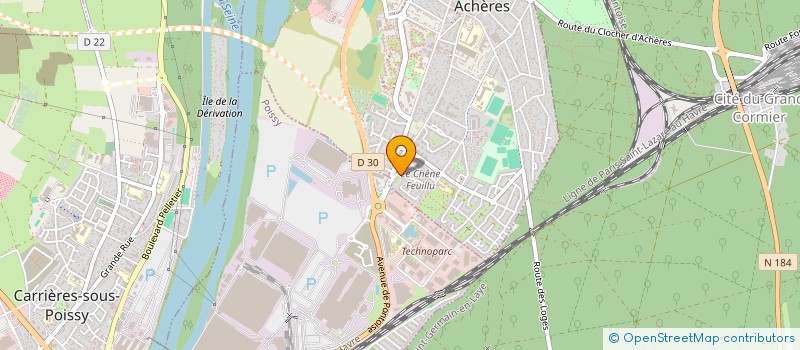 localisation de l'entreprise GOLCE à ACHERES