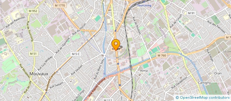 localisation de l'entreprise GOLD  TOURCOING