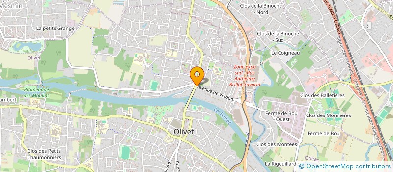 localisation de l'entreprise GOLD à OLIVET