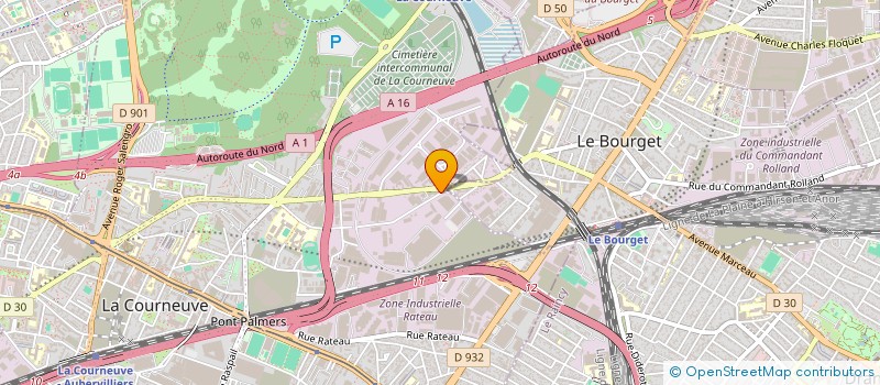 localisation de l'entreprise GOLD à LA COURNEUVE