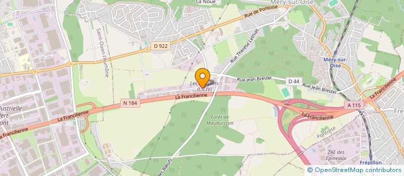 localisation de l'entreprise GOLD AUTO  MERY-SUR-OISE