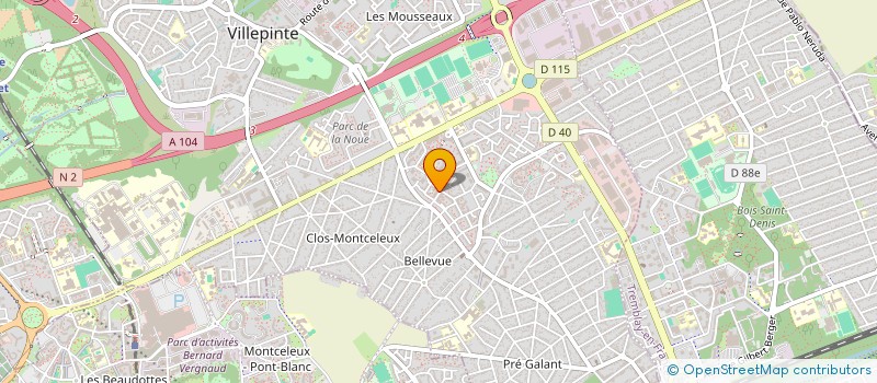 localisation de l'entreprise GOLD CAR PRESTIGE  VILLEPINTE