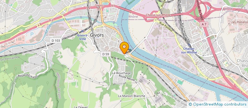 localisation de l'entreprise GOLD DRIVER LYON  GIVORS