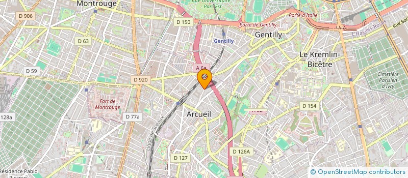 localisation de l'entreprise GOLD FEELING  ARCUEIL