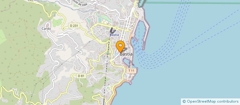 localisation de l'entreprise GOLD INVEST à BASTIA