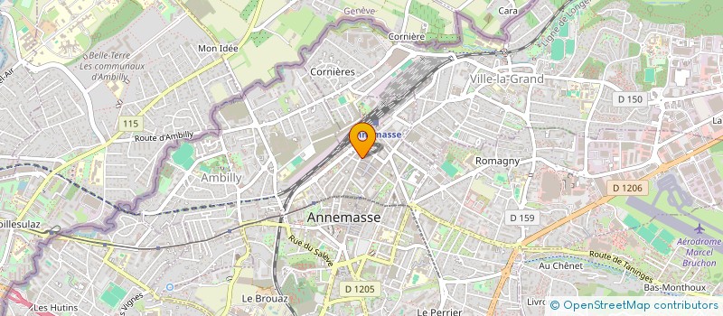 localisation de l'entreprise GOLD OFFICE à ANNEMASSE