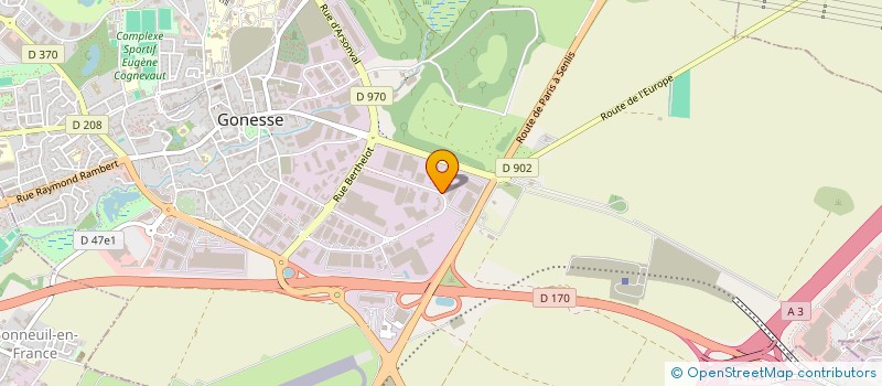 localisation de l'entreprise GOLD PAIN  GONESSE