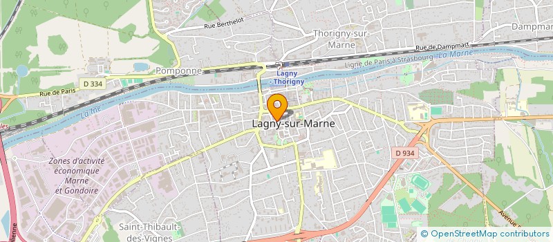 localisation de l'entreprise GOLD PIZZA à LAGNY-SUR-MARNE