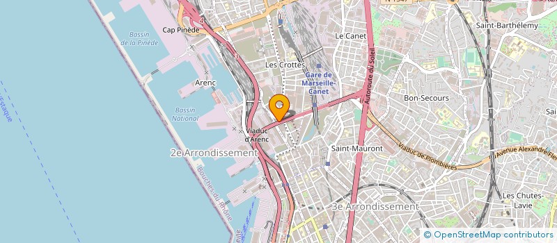 localisation de l'entreprise GOLD POINT PRODUCTION à MARSEILLE