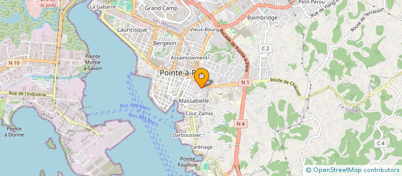 localisation de l'entreprise GOLD PRESTATIONS à POINTE-A-PITRE