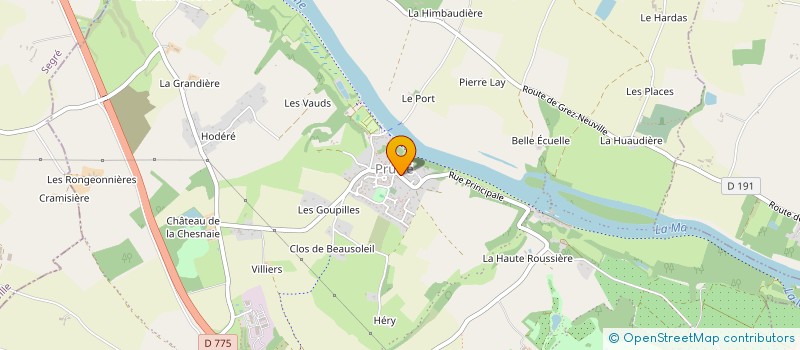 localisation de l'entreprise GOLD & PRESTIGE  ERDRE-EN-ANJOU