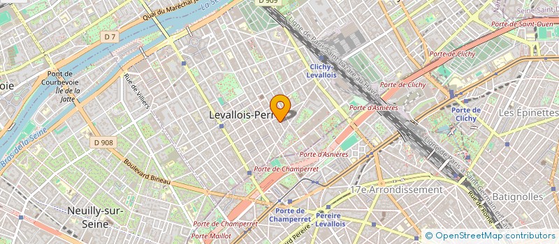 localisation de l'entreprise GOLD-SERVICE à LEVALLOIS-PERRET
