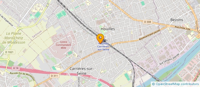 localisation de l'entreprise GOLD SERVICE à HOUILLES