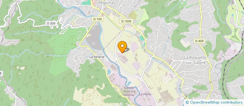 localisation de l'entreprise GOLD SERVICES à LA ROQUETTE-SUR-SIAGNE