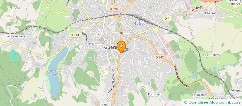 localisation de l'entreprise GOLD SPIRIT  GUERET