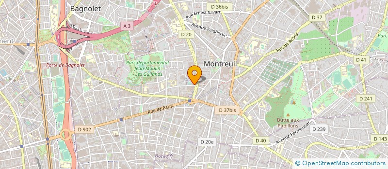 localisation de l'entreprise GOLDBERG IMPRIMERIE ET INFORMATIQUE à MONTREUIL