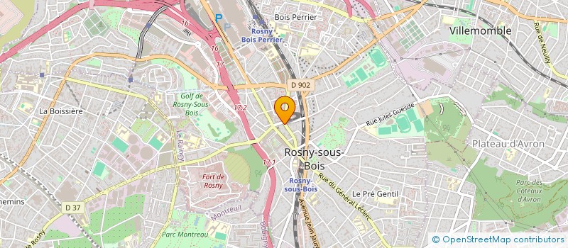 localisation de l'entreprise GOLDELIE à ROSNY-SOUS-BOIS