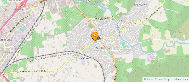localisation de l'entreprise GOLDEN à LA CRAU