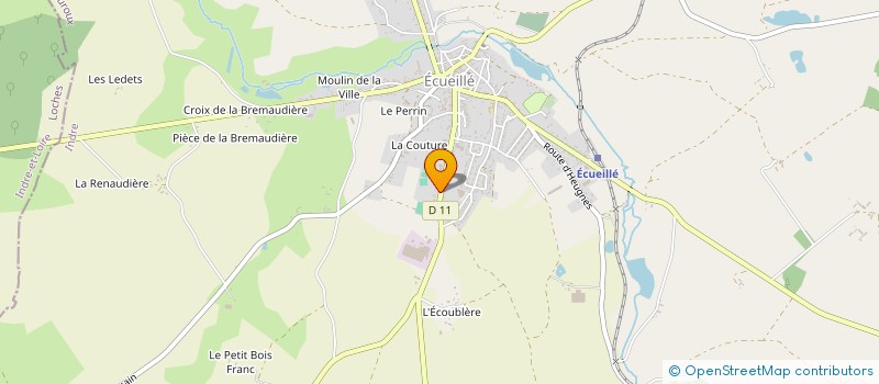 localisation de l'entreprise GOLDEN à ECUEILLE