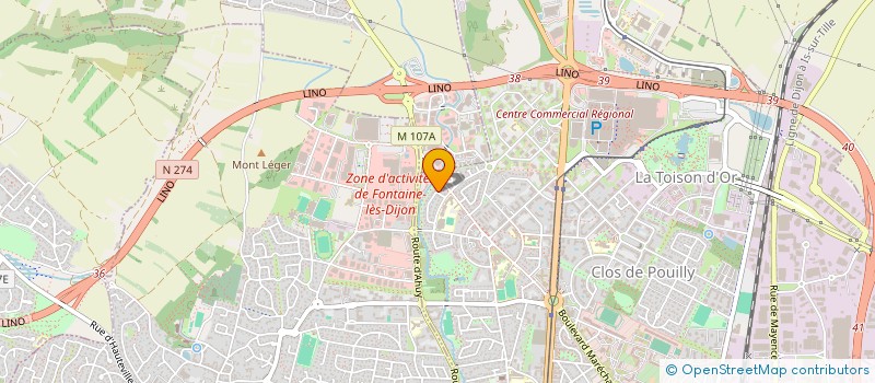 localisation de l'entreprise GOLDEN  DIJON