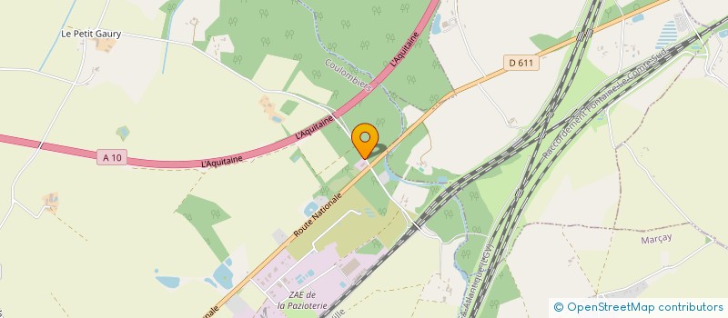 localisation de l'entreprise GOLDEN ARROW à COULOMBIERS