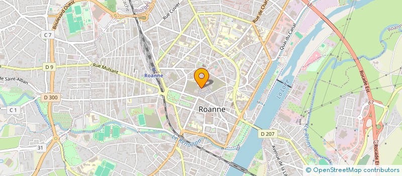 localisation de l'entreprise GOLDEN BARBER / GOLDEN GLAM ROANNE  ROANNE