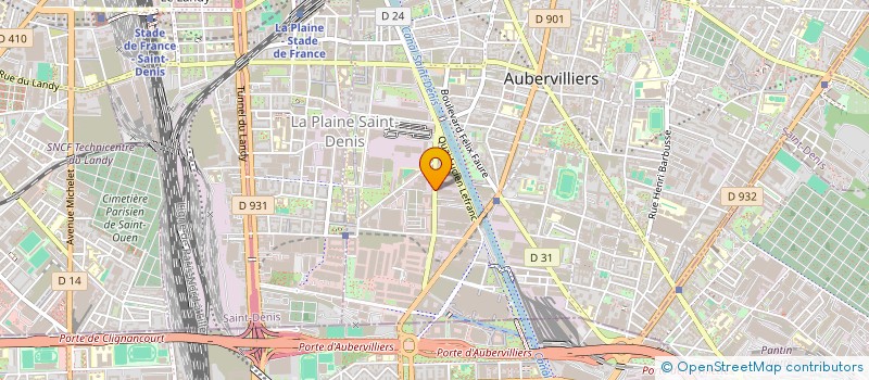 localisation de l'entreprise GOLDEN BAT à AUBERVILLIERS