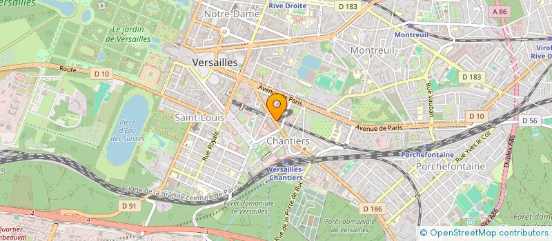 localisation de l'entreprise GOLDEN BENGAL à VERSAILLES