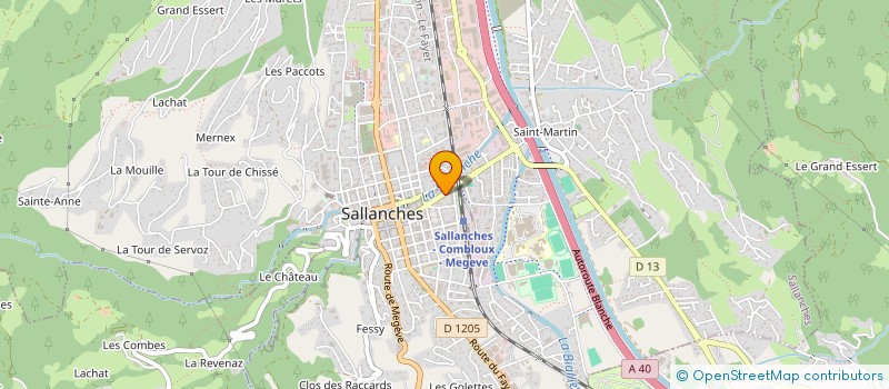 localisation de l'entreprise GOLDEN BIKE à SALLANCHES