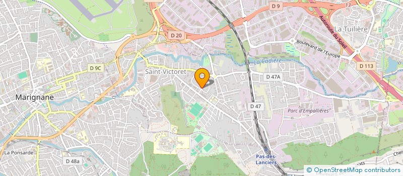 localisation de l'entreprise GOLDEN BOY  SAINT-VICTORET