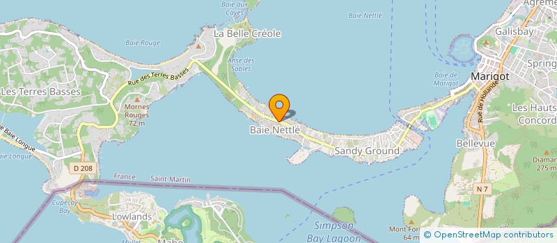 localisation de l'entreprise GOLDEN CAR RENTAL  SAINT MARTIN