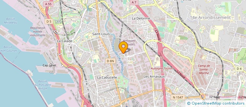 localisation de l'entreprise GOLDEN COMPUTERS à MARSEILLE 15EME