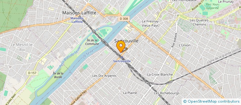 localisation de l'entreprise GOLDEN DATA SERVICES à SARTROUVILLE