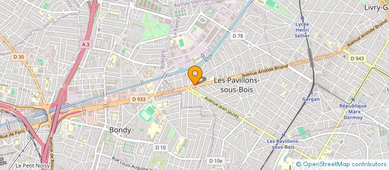 localisation de l'entreprise GOLDEN DRIVE 75 à LES PAVILLONS-SOUS-BOIS