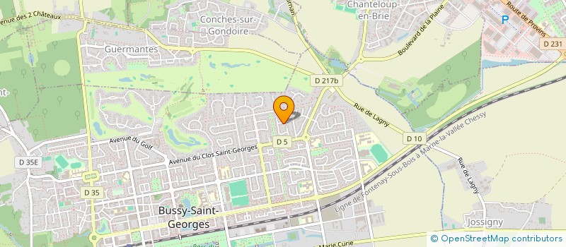 localisation de l'entreprise GOLDEN EDEN  BUSSY-SAINT-GEORGES