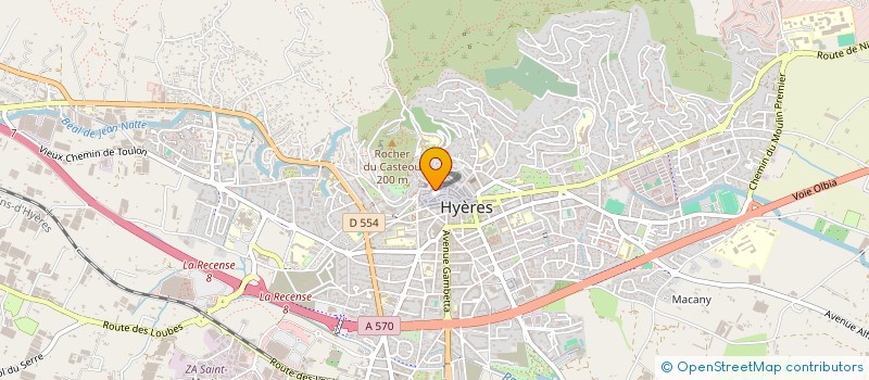 localisation de l'entreprise GOLDEN EYE à HYERES