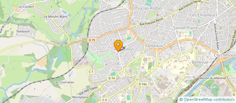localisation de l'entreprise GOLDEN EYES BY ORNELLA à LIMOGES