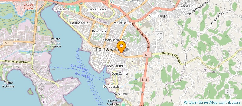 localisation de l'entreprise GOLDEN FOOD PIZZA à POINTE-A-PITRE