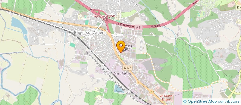 localisation de l'entreprise GOLDEN FOODS à PUGET-SUR-ARGENS